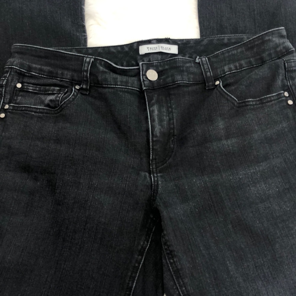 white house black market black denim jeans 8S